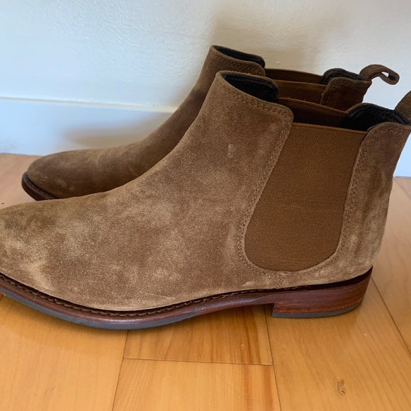 Johnston & Murphy Brown Suede Chelsea Boot - Picture 1 of 4